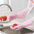 有乐 9102橡乳胶皮薄款洗碗洗衣清洁耐用家务手套防水lq3035(粉色M)第3张高清大图