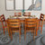 木巴餐桌椅组合 现代中式 4人6人家用长方形饭桌实木餐桌椅组合小户型(CZ185+YZ375(一桌四椅） 默认)第2张高清大图