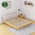 北欧纯实木床1.8米日式简约卧室家具婚床单人床1.5米橡胶木双人床(图片色1.5M*2.0M 单床)第4张高清大图
