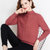 女式时尚针织毛衣9524(粉红色 均码)第5张高清大图