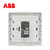 ABB德韵直边电视插座AL301开关插座 开关面板 电源插座面板第4张高清大图