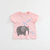 marcjanie马克珍妮2019新款夏装男童时尚大象斑马纯棉T恤 宝宝T恤19202(120(6T建议身高120cm) 大象斑马)第2张高清大图