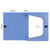 得力(deli)5681档案盒 25mmA4塑料档案盒 加厚资料文件盒 财务凭证收纳盒(蓝色 档案盒25mm)第2张高清大图