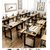 虎源萨尚会议室条桌培训课桌椅实木皮演讲台会议长条桌椅组合HY-1206(一桌两凳现代款书画书法桌)第4张高清大图