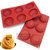 玫瑰花菊花太阳花朵齿轮创意慕斯蛋糕米糕蒸糕硅胶模具烘焙法式(红色 默认版本)第7张高清大图