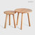 北欧三角桌简约实木腿咖啡桌艺术三脚边几创意圆形小茶几现代边桌(大款)第2张高清大图