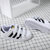 Adidas阿迪达斯三叶草大童鞋 经典款贝壳头金标运动板鞋休闲鞋EF4838(白色 29)第4张高清大图
