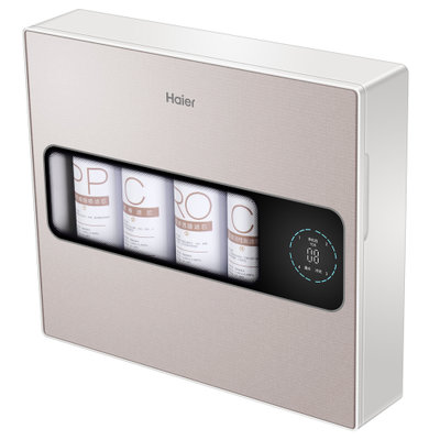 海尔(Haier)  HRO5056-4  四级过滤 双出水 净水器 低废水 更换提醒