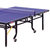 红双喜DHS乒乓台红双喜乒乓球台T2024整体折叠式乒乓球桌送网架乒乓球拍乒乓桌(天蓝色)第5张高清大图