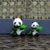 小熊猫摆件树脂创意家居客厅饰品成都可爱熊猫公仔四川旅游纪念品第3张高清大图