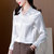 春装新款高端重磅衬衫女设计感(白色 XL)第4张高清大图