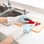 美佳多 家务清洁橡胶手套家用厨房PVC防水防滑薄款手套耐用洗衣洗碗(粉色 L)第3张高清大图