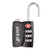 美国Pack all三键TSA密码锁旅行拉杆箱防盗锁健身房密码门锁背包挂锁(黑色)第3张高清大图
