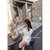 韩版设计感收腰显瘦V领蕾丝连衣裙2022春秋新款修身女神范仙女裙(M 米白色)第4张高清大图