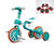 儿童无脚踏扭扭车 适合1-3-6岁小孩两用三轮平衡车助步滑行自行车(红色)第2张高清大图