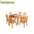 【新款发布】豪迈家具 板木功能折叠木餐桌+全实木餐椅组合E-N005-Z1(黄橡色 单独餐桌)第3张高清大图