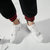 亨尼夫2018新款白色运动鞋男士网布透气小白鞋气垫休闲跑步鞋男鞋子(003白色 39)第2张高清大图