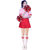 女成人啦啦操服装中小学生啦啦队演出服运动会开幕式团体拉拉队服(粉红色 XXL)第7张高清大图