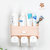 日本AKAW爱家屋免打孔卫生间牙刷置物架收纳盒漱口杯壁挂式牙膏架(灰白)第3张高清大图