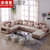 浪漫星 沙发 简约现代中小户型客厅家具沙发 布艺沙发8060(五件套-赠四布凳)第4张高清大图
