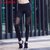 鸭鸭2018新款运动裤紧身塑形透气吸汗弹性瑜伽跑步裤JSK97405(黑色 170)第2张高清大图