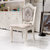 黑白欧风尚欧式大理石实木餐桌椅4/6人组合套装家具北欧现代简约(1.5米大理石+6玉冠)第4张高清大图