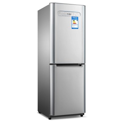 美的(Midea) BCD-185QM(R) 185升省电节能 静音生活 强制冷 双门冰箱（极光银）