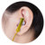 铁三角(audio-technica) ATH-J100 耳塞式耳机 时尚多彩 小型轻便 音乐耳机 黄色第4张高清大图