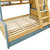 喜梦宝子母床上下床高低床双层床组合松木家具多功能实木床儿童床(木色 1.2米子母床（简梯）)第5张高清大图