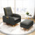 一米色彩 沙发懒人沙发创意多功能单人沙发北欧简约可调节客厅小户型布艺沙发(灰色 标准款-单人位+脚踏)第5张高清大图