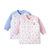 小米米minimoto男女童绗缝夹棉长袖对襟上衣宝宝睡衣家居服(粉红 100cm（2-3岁）)第2张高清大图