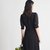 圆领真丝连衣裙(黑色 165/88A)第2张高清大图