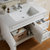 法恩莎（FAENZA） 实木浴室柜 白色简欧式橡木1米卫浴室镜柜组合套装FPGM3622(含配件)第4张高清大图