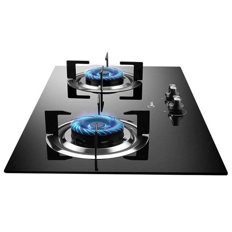 美的mideajztmq7610g天然气灶具嵌入式钢化玻璃