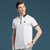 传奇保罗短袖T恤男纯棉薄款半袖夏季商务休闲翻领上衣中青年POLO衫（M-3XL）ZNM822(白色 XL)第3张高清大图