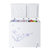 海尔（Haier）FCD-181XZ(DS)  冷柜冰柜 卧式双温冰柜 大冷冻小冷藏 家用冰柜  顶开门(白色)第4张高清大图