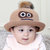 牛奶朋友宝宝帽春秋机器人盆帽男女儿童帽渔夫帽婴儿帽(藏青色 均码50号：帽围（48-54cm）)第4张高清大图
