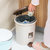 禧天龙Citylong 塑料分类垃圾桶家用脚踏式带盖卫生桶(布丁白)第2张高清大图