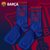 巴塞罗那俱乐部商品丨巴萨官方潮流高帮中长筒棉袜子街头梅西球迷(红蓝组合（四双）)第5张高清大图