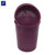 安居先森塑料过滤垃圾桶茶渣桶 紫色圆形小号（个）第4张高清大图