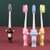 洁饶4支小熊儿童牙刷宝宝2-3-6岁以上男女孩儿童牙刷(4支)第3张高清大图