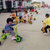 幼儿园多人协力车户外脚踏车三轮车儿童转转车团队玩具车运动器材(绿色)第4张高清大图