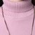 娇维安 春季女装外套 韩版套头衫 高领毛衣打底衫 前短后长针织衫 女(浅紫色 均码)第3张高清大图