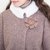 烟花烫苏白系列HYR2018春新款女装气质毛呢短外套 半袖第4张高清大图