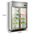 星星（XingXing）BC-880E   880升商用冰柜立式双门冰箱冰柜商用冷藏冷冻保鲜厨房展示柜不锈钢(银色)第5张高清大图