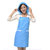 浦晨糖果色防尘防油护发围裙(蓝色PM3013)第2张高清大图