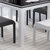 A家家具 时尚拼色餐桌椅组合现代简约钢化玻璃黑白餐厅家具一桌四椅一桌六椅黑白拼色(餐桌)第4张高清大图