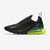 Nike 耐克气垫跑鞋男鞋黑金AIR MAX270休闲运动2018夏季AH8050-008(黑绿色 45)第3张高清大图