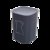 禧天龙翻转式家用带盖客厅厨房卫生桶纸蒌垃圾桶10L(草木灰 一个装)第5张高清大图