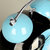 汉时（Hense)卧室时尚简约金属静音闹钟创意学生儿童床头夜灯座钟HA69(蓝色-4.5寸)第4张高清大图